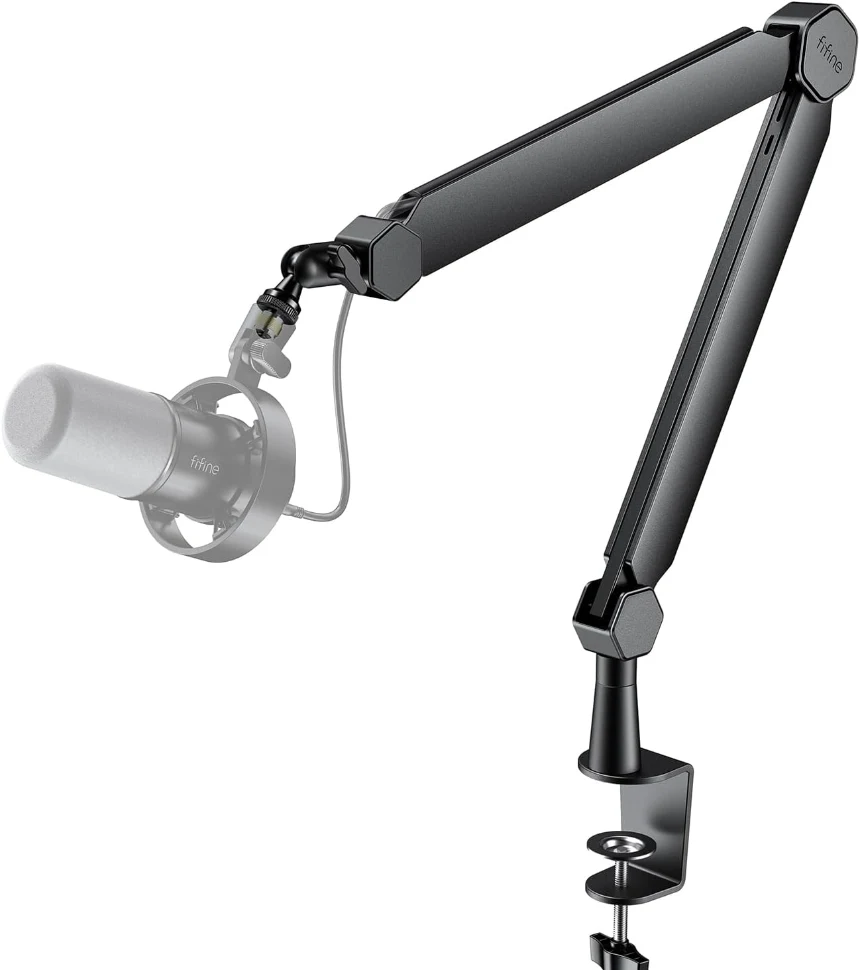 FIFINE BM66 Heavy Metal Microphone Boom Arm Stand